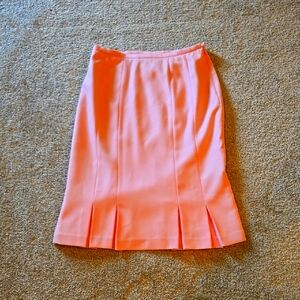 Sag Harbor Women's Pink Pleated Flare Pencil Skirt Pleated Size 4